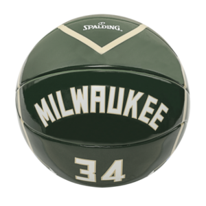 Ballon de collection 2020 Spalding NBA Milwaukee Antetokounmpo 34 Ball 95157