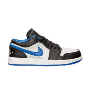 Air Jordan 1 Low Noir Jeu Royal Baskets Noir 553558 007