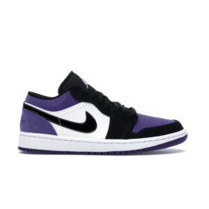 Air Jordan 1 Low Court Violet Baskets Noir 553558 125