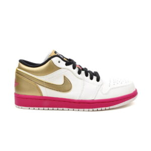 Air Jordan 1 Low Fuchsia Or Baskets Gris 553558 143