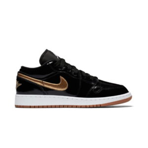 Air Jordan 1 Low GS Métallique Or Blanc 554723 032
