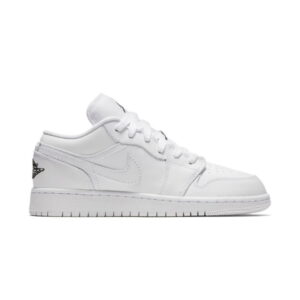 Air Jordan 1 Low GS Triple Blanc 553560 110
