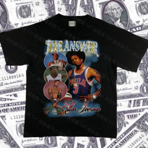 Allen Iverson Hiphop Vintage Rap Tee Higher Brothers Orange 94224