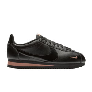 Nike Wmns Classic Cortez Premium Noir Rose Or Baskets Blanc 905614 010