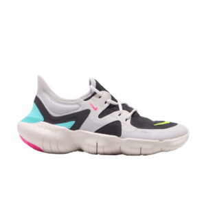 Baskets Wmns Nike Free RN 5.0 Thunder Gris Blanc AQ1316 100