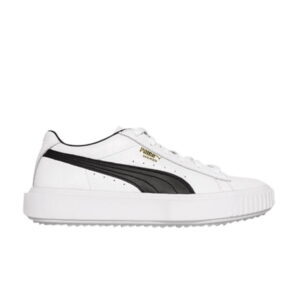 Baskets Puma Breaker cuir blanc noir 366078 02