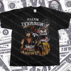 La réponse Allen Iverson Hiphop Vintage Tee Orange 94784