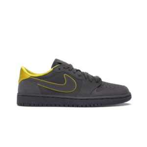 Wmns Air Jordan 1 Low Gris Citron Baskets AQ0828 017