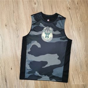Maillot de basket-ball camouflage pour enfants Milwaukee Bucks 2020 Camo 99248