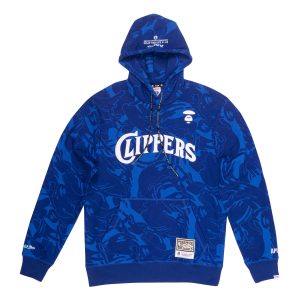 Sweat à capuche Aape x Mitchell & Ness San Diego Clippers Marine Noir AAPSWM9373XXE