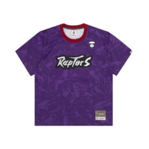 Aape x Mitchell & Ness Toronto Raptors BP Jersey T-shirt violet gris AAPTEM9383XXE