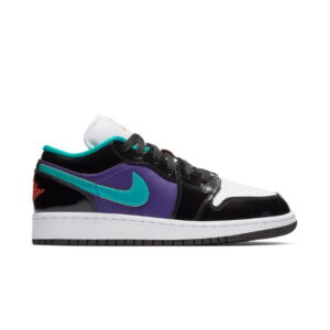 Air Jordan 1 Low GS Noir Turbo Vert 553560 035