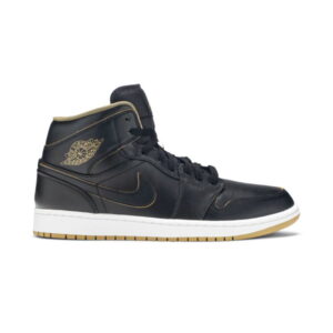Air Jordan 1 Mid Noir Or 554724 042