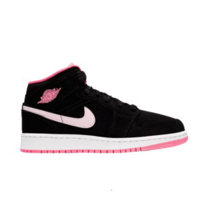 Air Jordan 1 Mid GS Noir Numérique Rose 555112 066