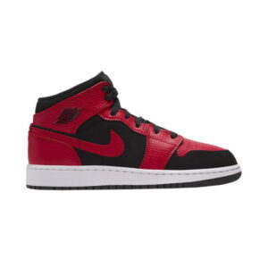 Air Jordan 1 Mid GS Noir Gym Rouge 554725 054