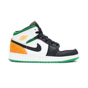 Air Jordan 1 Mid GS Lucky Vert Laser Orange Vert BQ6931 101