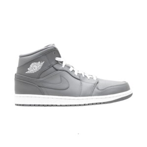 Air Jordan 1 Mid Gris Blanc Vert 554724 003