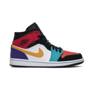 Air Jordan 1 Mid Baskets multicolores Noir 554724 125