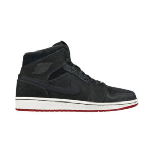 Air Jordan 1 Mid Nouveau Noir Rouge 629151 001