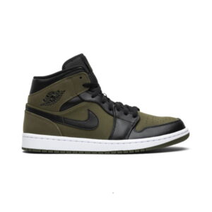 Air Jordan 1 Mid Olive Toile 554724 301