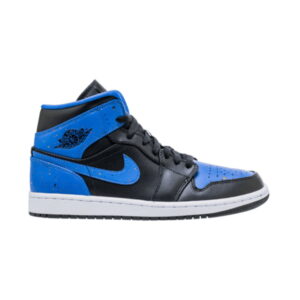 Air Jordan 1 Mid Royal Splatter Baskets Blanc 554724 048