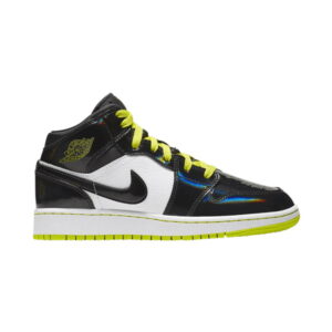 Air Jordan 1 Mid SE GS Noir Cyber Noir BQ6931 003