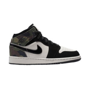 Air Jordan 1 Mid SE GS Camo CW5550 001