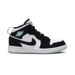 Air Jordan 1 Mid SE PS brille dans le noir Panda marron BQ6932 103