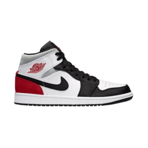 Air Jordan 1 Mid SE Rouge Noir Toe Baskets 852542 100