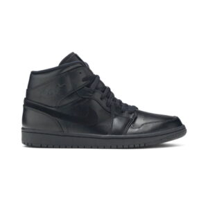Air Jordan 1 Mid Triple Noir 2019 Vert 554724 090