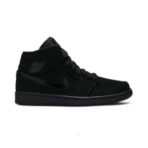Air Jordan 1 Mid Triple Noir 2020 Violet 554724 056