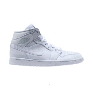 Air Jordan 1 Mid Triple Blanc 2018 Noir 554724 109