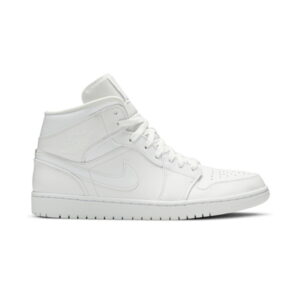 Air Jordan 1 Mid Triple Blanc 2019 554724 129
