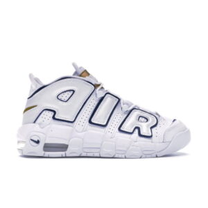 Nike Air More Uptempo Blanc Minuit Marine GS Gris 415082 109