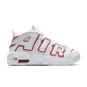 Nike Air More Uptempo Blanc Varsity Rouge Outline GS Noir 415082 108