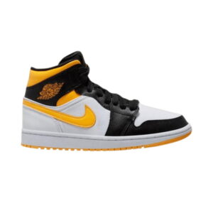 Femme Air Jordan 1 Mid SE Blanc Laser Orange CV5276 107