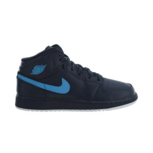Air Jordan 1 Mid BG Obsidienne GS Baskets 554725 415