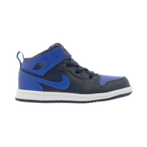 Air Jordan 1 Mid BT Obsidian Royal Baskets Vert 640735 412