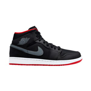Air Jordan 1 Mid Cool Gris Gym Rouge 554724 004