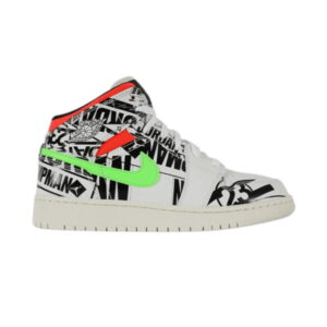 Air Jordan 1 Mid GS All Over Logos 554725 143