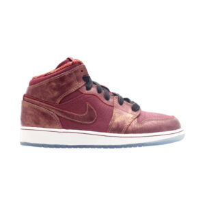 Air Jordan 1 Mid GS BHM Baskets Blanc 647562 605
