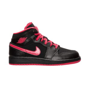 Air Jordan 1 Mid GS Noir Fusion Rouge Cuivre 555112 029