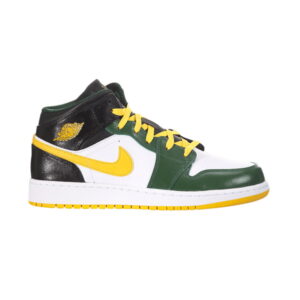 Air Jordan 1 Mid GS Gorge Vert Or 554725 307