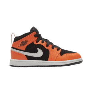 Air Jordan 1 Mid PS Noir Cone Baskets Argent 640734 062