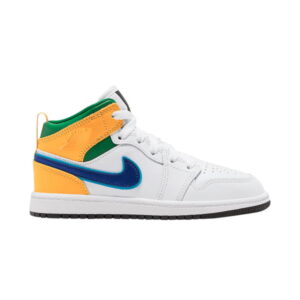 Air Jordan 1 Mid PS Blanc Court Violet Teal 640734 128