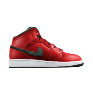 Air Jordan 1 Mid Premium BG Varsity Rouge Noir 619049 631