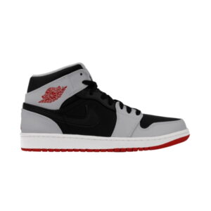 Air Jordan 1 Mid Rouge Gris Blanc 554724 012