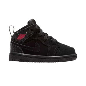 Air Jordan 1 Mid TD Noir Rush Rose Bleu 644507 001