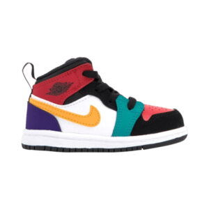Air Jordan 1 Mid TD Baskets multicolores 640735 125