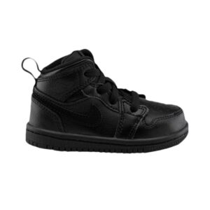 Air Jordan 1 Mid TD Triple Noir Blanc 640735 090